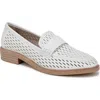 Franco Sarto Alison Lasercut Loafer In White