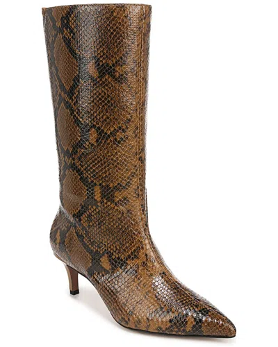 Franco Sarto Amari Leather Bootie In Brown