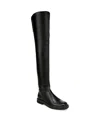 Franco Sarto Women's Angeli Over The Knee Boots In Black Faux Leather