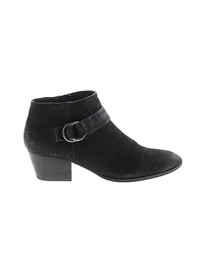 Pre-owned Franco Sarto Ankle Boots In Black