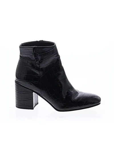 Pre-owned Franco Sarto Ankle Boots In Black