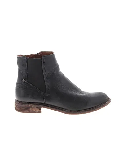 Pre-owned Franco Sarto Ankle Boots In Black