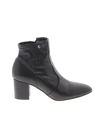 Pre-owned Franco Sarto Ankle Boots In Black