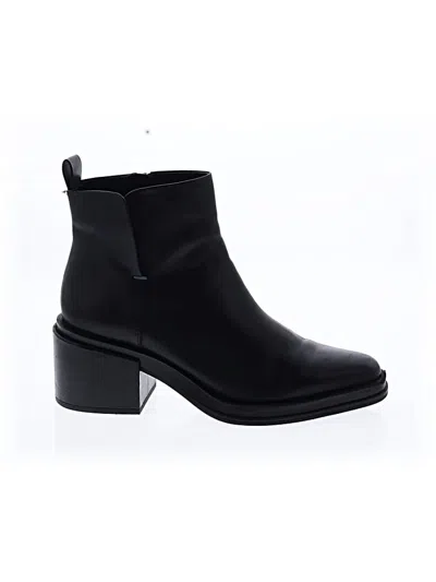 Pre-owned Franco Sarto Ankle Boots In Black