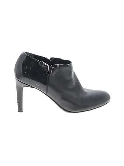 Pre-owned Franco Sarto Ankle Boots In Black