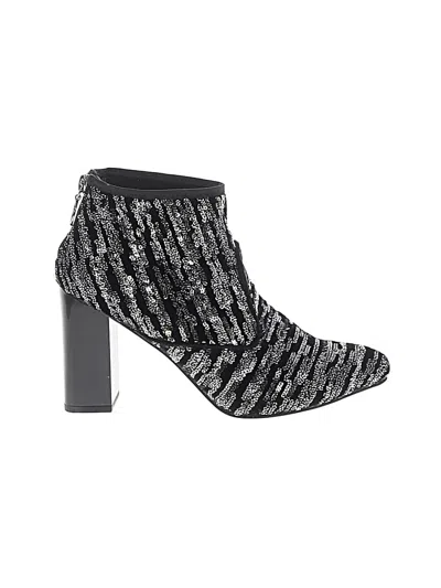 Pre-owned Franco Sarto Ankle Boots In Black