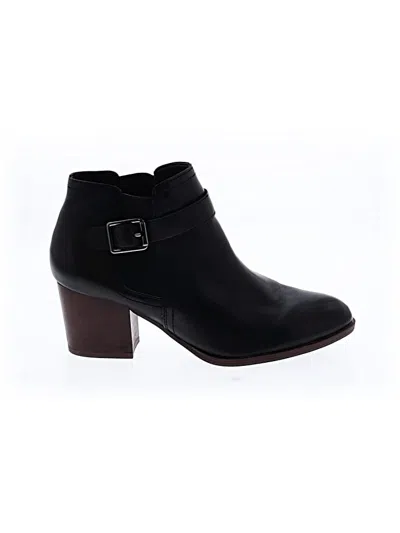 Pre-owned Franco Sarto Ankle Boots In Black