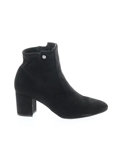 Pre-owned Franco Sarto Ankle Boots In Black