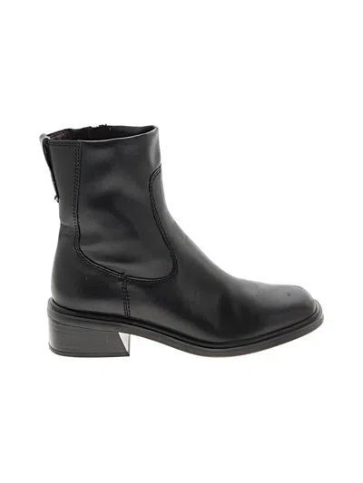 Pre-owned Franco Sarto Ankle Boots In Black