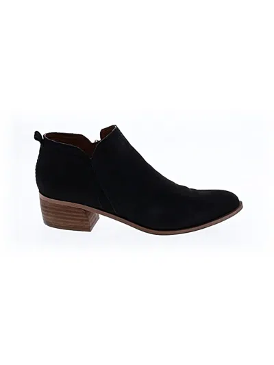 Pre-owned Franco Sarto Ankle Boots In Black