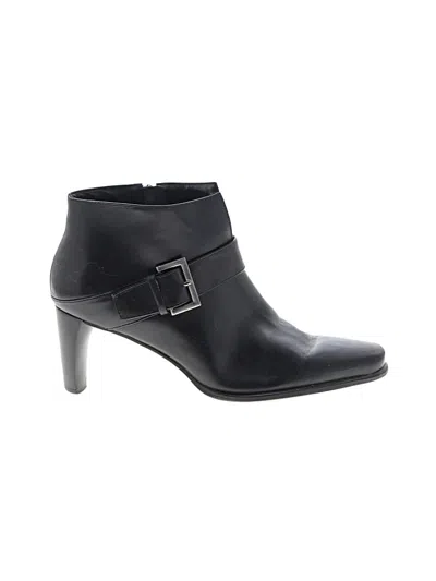 Pre-owned Franco Sarto Ankle Boots In Black