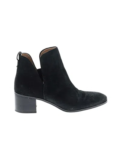 Pre-owned Franco Sarto Ankle Boots In Black