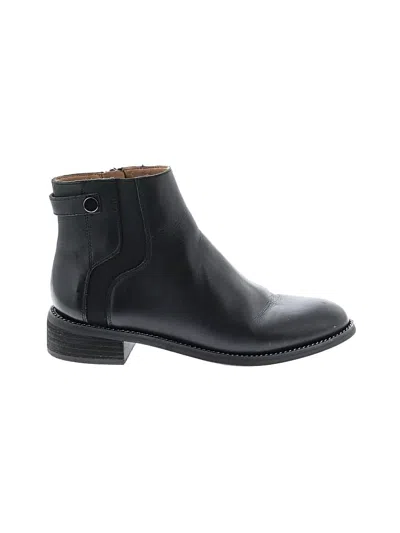 Pre-owned Franco Sarto Ankle Boots In Black