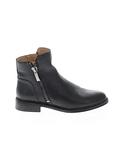 Pre-owned Franco Sarto Ankle Boots In Black