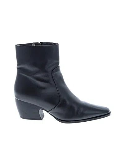 Pre-owned Franco Sarto Ankle Boots In Black