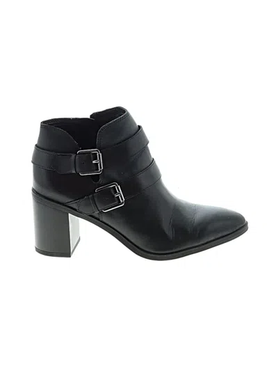 Pre-owned Franco Sarto Ankle Boots In Black