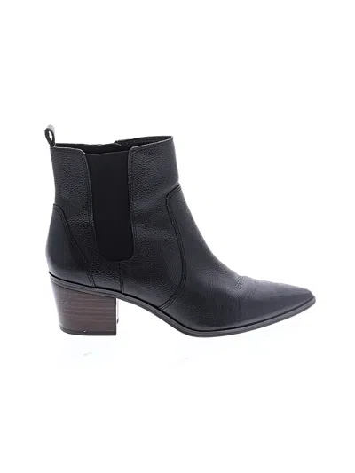 Pre-owned Franco Sarto Ankle Boots In Black