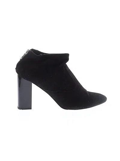 Pre-owned Franco Sarto Ankle Boots In Black