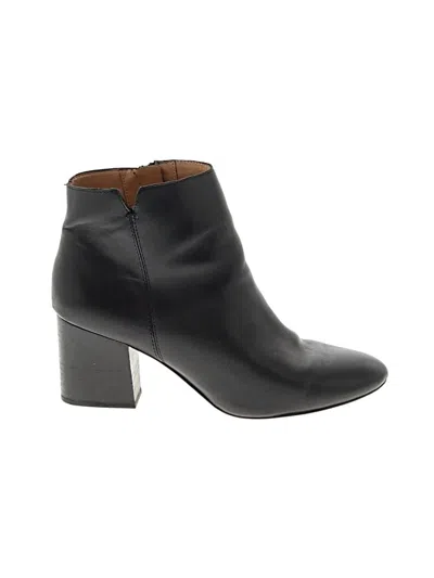 Pre-owned Franco Sarto Ankle Boots In Black