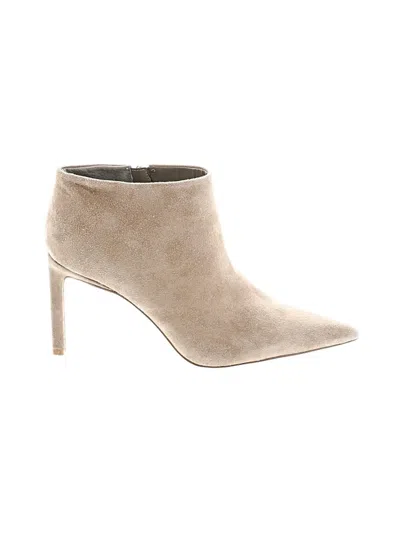 Pre-owned Franco Sarto Ankle Boots In Brown