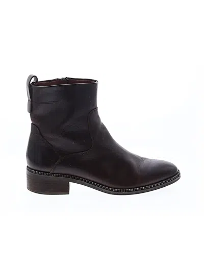 Pre-owned Franco Sarto Ankle Boots In Brown
