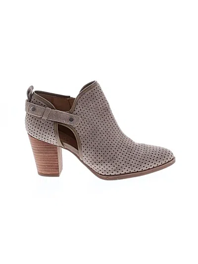 Pre-owned Franco Sarto Ankle Boots In Gray