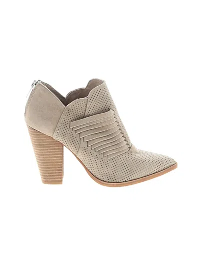 Pre-owned Franco Sarto Ankle Boots In Gray