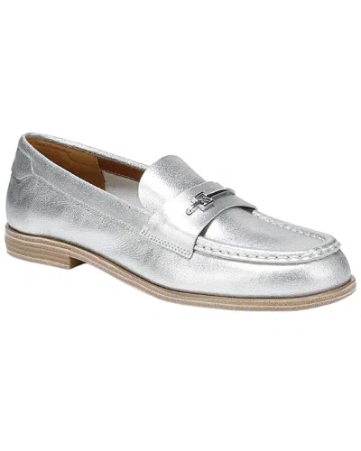 Franco Sarto A-riley3 Leather Loafer In Silver
