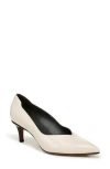 Franco Sarto Aurora Pointed Toe Pump In Vanilla White Faux Leather