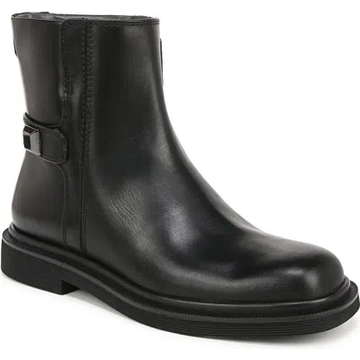Franco Sarto Axel Womens Slip On Zip Up Ankle Boots In Black