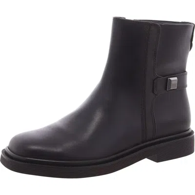 Franco Sarto Axel Womens Slip On Zip Up Ankle Boots In Brown