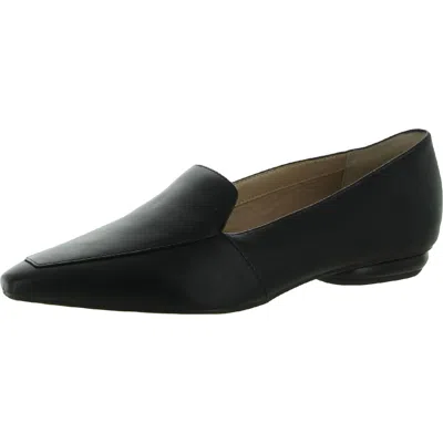 Franco Sarto Balica Womens Leather Slip On Loafers In Black