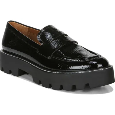 Franco Sarto Balin Platform Loafer In Black Patent