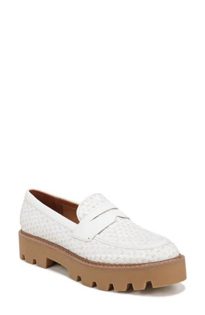 Franco Sarto Balin Platform Loafer In White