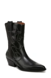 Franco Sarto Bianca Pointed Toe Western Boots In Black