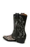Franco Sarto Bianca Pointed Toe Western Boots In Grey Multi
