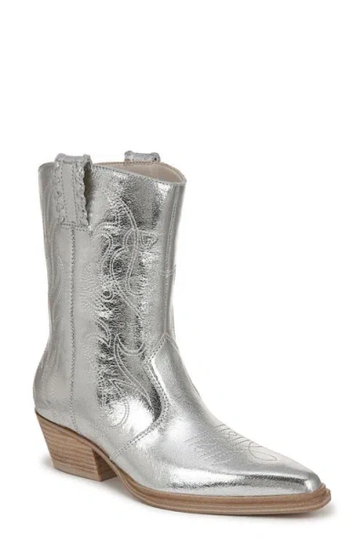 Franco Sarto Bianca Western Boot In Silver