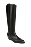 Franco Sarto Billie Knee High Western Boot In Black