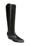 Franco Sarto Billie Knee High Western Boot In Black