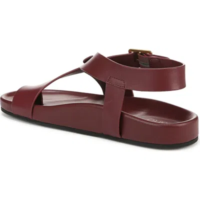 Franco Sarto Blair Ankle Strap Platform Sandal In Red