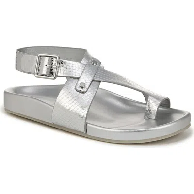 Franco Sarto Blair Ankle Strap Platform Sandal In Silver