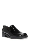 Franco Sarto Bocca Leather Loafer In Black Metallic Patent