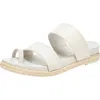 Franco Sarto Bolivia Womens Leather Slip On Footbed Sandals In Multi