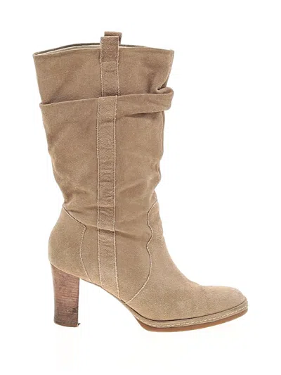Pre-owned Franco Sarto Boots In Brown