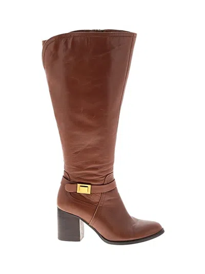 Pre-owned Franco Sarto Boots In Brown