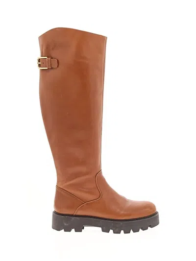 Pre-owned Franco Sarto Boots In Brown