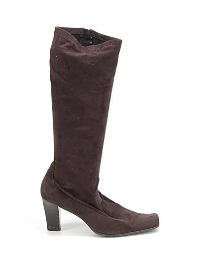 Pre-owned Franco Sarto Boots In Brown