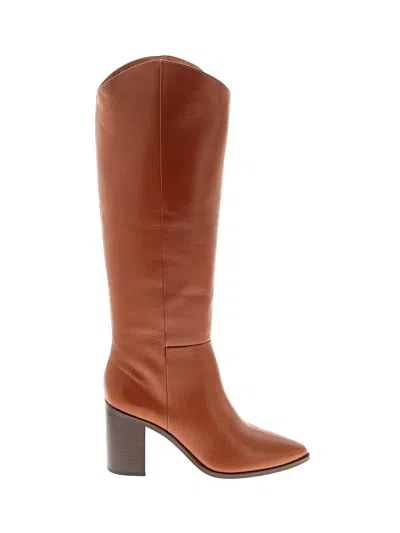 Pre-owned Franco Sarto Boots In Brown