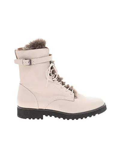 Pre-owned Franco Sarto Boots In Ivory