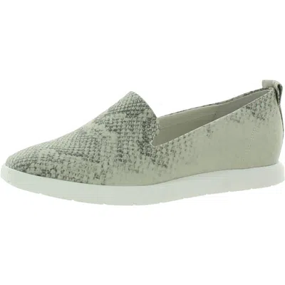 Franco Sarto Boston Womens Faux Leather Square Toe Loafers In Green